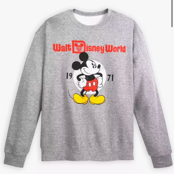 Disney Tops - Disney Gray Mickey Mouse Sweatshirt